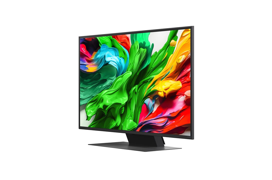 LG Smart TV LG QNED evo AI QNED86 MiniLED 4K 2025 43 pouces, Vue latérale orientée vers la gauche de la TV LG QNED evo QNED85, 43QNED86A6C, thumbnail 4
