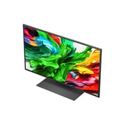 LG Smart TV LG QNED evo AI QNED86 MiniLED 4K 2025 43 pouces, Le processeur alpha 8 AI de 2ème génération s’illumine en violet et rose et des éclairs de couleur fusent de celui-ci. Le titre évoque la façon dont le processeur offre une qualité 4K, des couleurs et, 43QNED86A6C, thumbnail 6