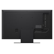 LG Smart TV LG QNED evo AI QNED86 MiniLED 4K 2025 43 pouces, Une fille et un chien sont assis devant une LG QNED TV installée sur un mur représentant trois éléphants marchant vers l’extérieur au-dessus d’une LG Soundbar. Le titre évoque la façon dont chaque scè, 43QNED86A6C, thumbnail 10