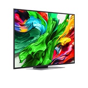 LG Smart TV LG QNED evo AI QNED87 MiniLED 4K 2025 55 pouces, Vue latérale orientée vers la gauche de la TV LG QNED evo QNED85 , 55QNED87A6B, thumbnail 3