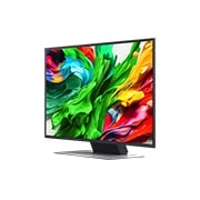 LG Smart TV LG QNED AI QNED87 4K 2025 43 pouces, Vue avant et latérale de la Smart TV LG QNED evo AI QNED85 4K montrant ses dimensions de longueur, largeur, hauteur et profondeur., 43QNED87A6D, thumbnail 4