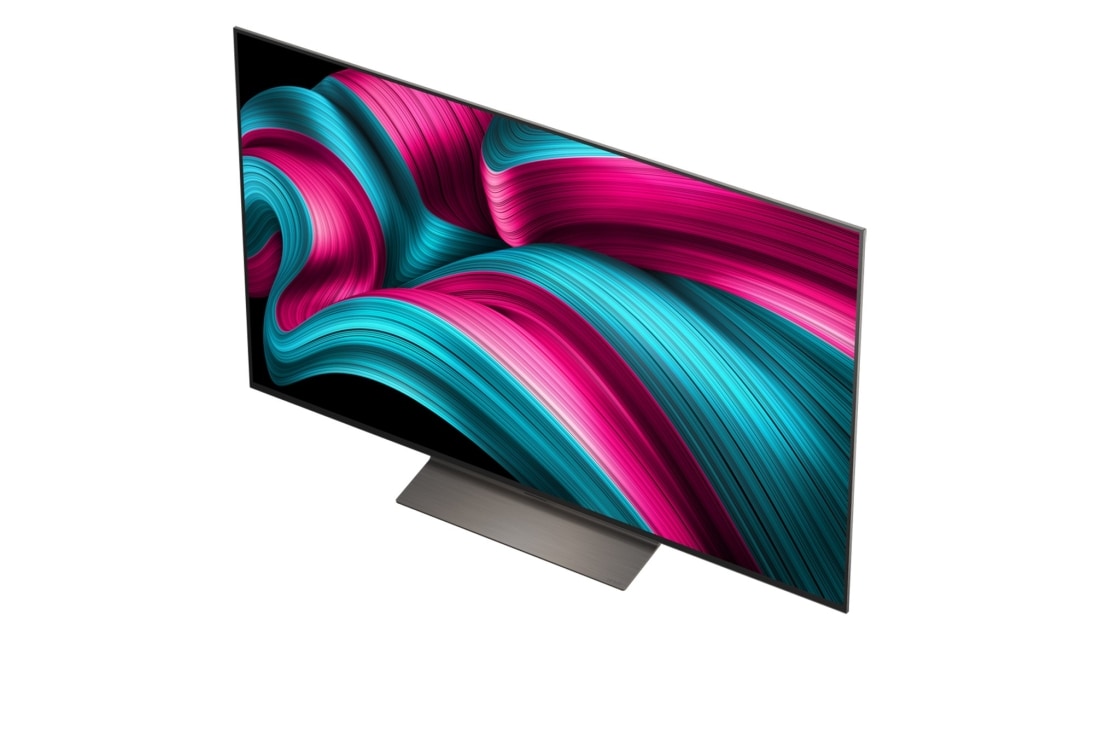 LG Smart TV LG OLED evo AI 4K C5 2025 55 pouces, Le processeur alpha 9 AI de 8ème génération s’illumine avec différentes nuances de bleu et des éclairs de lumière qui en sortent et mettent en évidence ses circuits. Les statistiques de performance so, OLED55C56LB, thumbnail 6