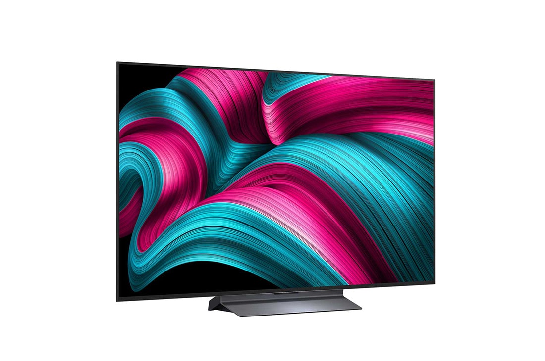 LG Smart TV LG OLED evo AI 4K C5 2025 77 pouces, Vue arrière de la Smart TV LG OLED evo AI C55 4K., OLED77C55LA, thumbnail 2