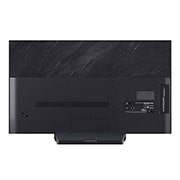 LG Smart TV LG OLED evo AI 4K C5 2025 48 pouces, Un léopard dans la forêt avec des couleurs et des détails éclatants. On voit une grille et une lumière briller derrière le léopard, indiquant comment LG AI Picture Pro a apporté des améliorations visu, OLED48C55LA, thumbnail 10