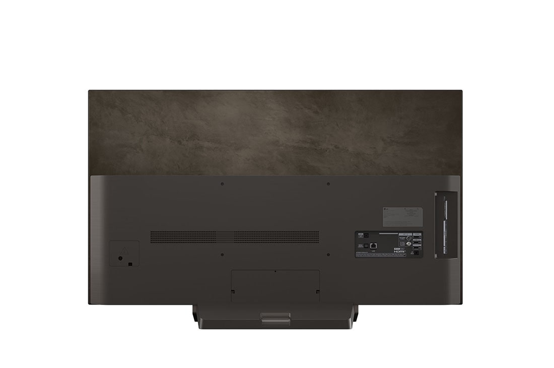 LG Smart TV LG OLED evo AI 4K C5 2025 48 pouces, Un léopard dans la forêt avec des couleurs et des détails éclatants. On voit une grille et une lumière briller derrière le léopard, indiquant comment LG AI Picture Pro a apporté des améliorations visu, OLED48C56LB, thumbnail 10