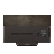 LG Smart TV LG OLED evo AI 4K C5 2025 48 pouces, Un léopard dans la forêt avec des couleurs et des détails éclatants. On voit une grille et une lumière briller derrière le léopard, indiquant comment LG AI Picture Pro a apporté des améliorations visu, OLED48C56LB, thumbnail 10