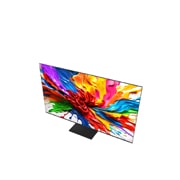 LG Smart TV LG QNED evo AI QNED93 MiniLED 4K 2025 55 pouces, Fleur holographique en 3D dans de nombreuses nuances différentes sur un fond noir. La définition et les détails de la fleur montrent la capacité de la MiniLED de QNED à produire des visuels aux couleu, 55QNED93A6A, thumbnail 7