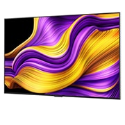 LG Smart TV LG OLED evo AI 4K G5 2025 55 pouces, Vue avant et latérale de la Smart TV LG OLED evo AI G5 4K montrant ses dimensions de longueur, largeur, hauteur et profondeur., OLED55G55LW, thumbnail 5