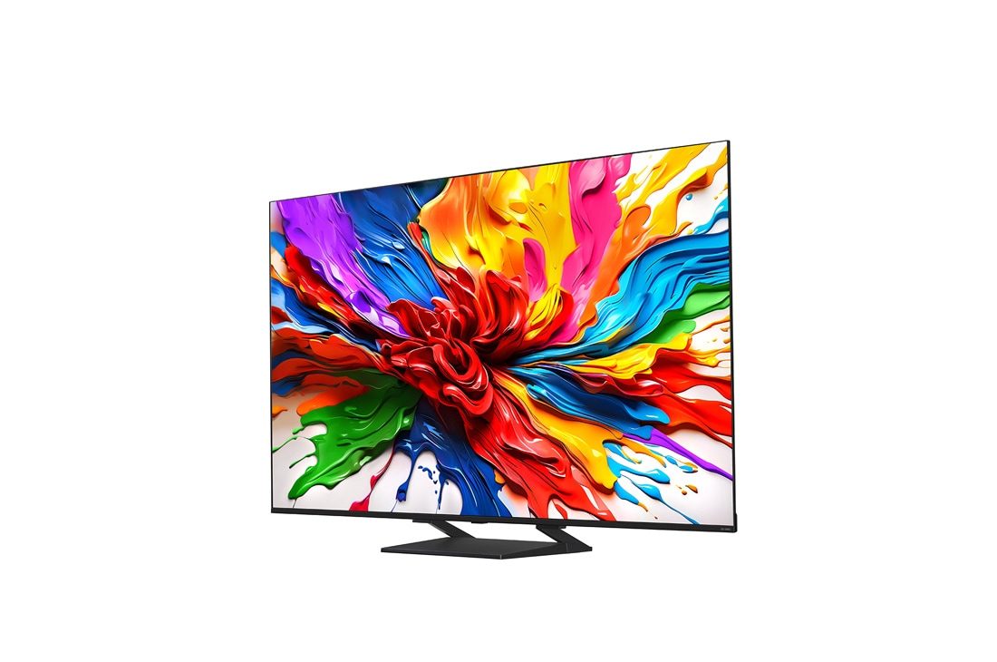 LG Smart TV LG QNED evo AI QNED93 MiniLED 4K 2025 85 pouces, Vue latérale orientée vers la gauche de la TV LG QNED evo QNED92., 85QNED93A6A, thumbnail 4