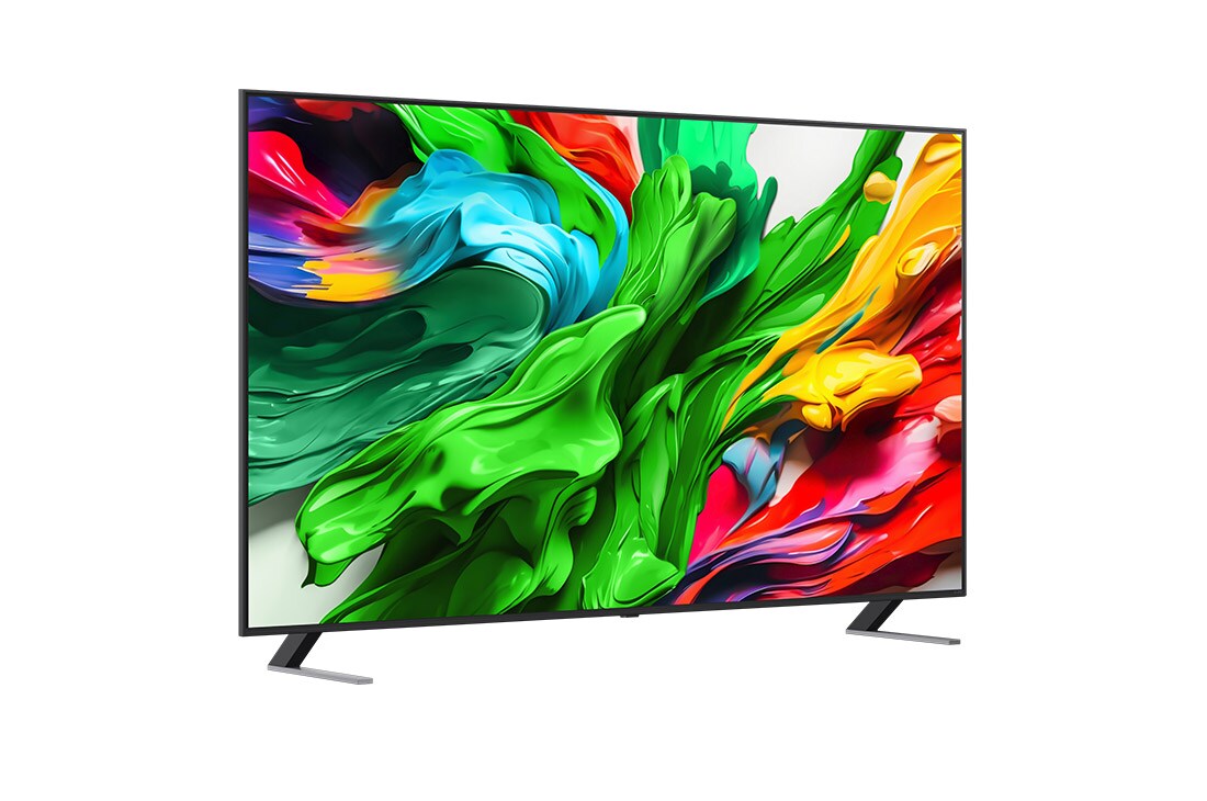 LG Smart TV LG QNED evo AI QNED85 MiniLED 4K 2025 86 pouces, Vue latérale légèrement orientée vers la droite de la TV LG QNED evo QNED85, 86QNED85A6C, thumbnail 2