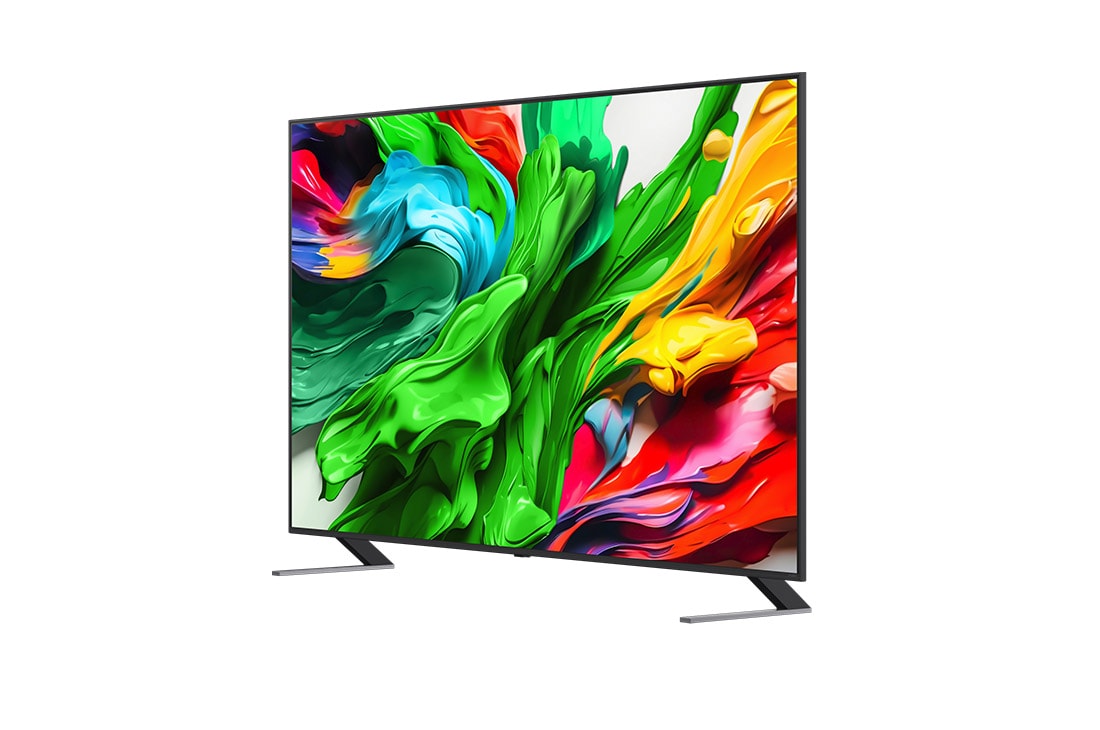 LG Smart TV LG QNED evo AI QNED85 MiniLED 4K 2025 86 pouces, Vue latérale orientée vers la gauche de la TV LG QNED evo QNED85, 86QNED85A6C, thumbnail 4