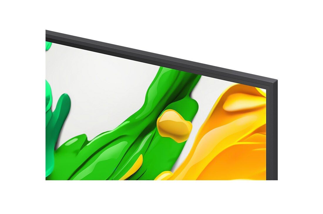 LG Smart TV LG QNED evo AI QNED85 MiniLED 4K 2025 86 pouces, Des éclaboussures de peinture éclatent en hauteur depuis le sol dans diverses couleurs. Certification Intertrek pour un volume de couleurs à 100 % par rapport au DCI-P3. Le titre parle de la nouvelle , 86QNED85A6C, thumbnail 7