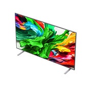 LG Smart TV LG QNED evo AI QNED85 MiniLED 4K 2025 86 pouces, Le processeur alpha 8 AI de 2ème génération s’illumine en violet et rose et des éclairs de couleur fusent de celui-ci. Le titre évoque la façon dont le processeur offre une qualité 4K, des couleurs et, 86QNED85A6C, thumbnail 6