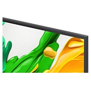 LG Smart TV LG QNED evo AI QNED85 MiniLED 4K 2025 86 pouces, Des éclaboussures de peinture éclatent en hauteur depuis le sol dans diverses couleurs. Certification Intertrek pour un volume de couleurs à 100 % par rapport au DCI-P3. Le titre parle de la nouvelle , 86QNED85A6C, thumbnail 7