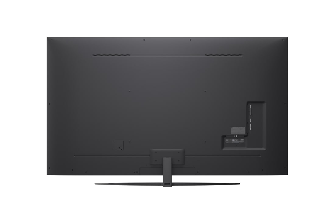 LG Smart TV LG NanoCell AI NANO81 2025 4K 86 pouces, Écran LG TV avec une télécommande AI Magic Remote au premier plan. Le bouton IA est mis en surbrillance et une bulle de dialogue montre du texte : suggérez un film que j’aime. À l’écran, nous voyons l, 86NANO81A6A, thumbnail 9