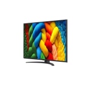 LG Smart TV LG NanoCell AI NANO81 2025 4K 50 pouces, Vue latérale orientée vers la gauche de la TV LG NanoCell NANO80., 50NANO81A6A, thumbnail 3