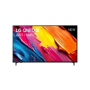 LG Smart TV LG QNED AI QNED70 4K 2025 65 pouces, Vue avant de la LG QNED70 TV, logo LG QNED Al, dans le coin supérieur. La LG QNED TV représente des textures colorées semblables à de la peinture, réunies., 65QNED70A6A, thumbnail 1