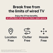 LG  TV véritablement sans fil LG OLED evo AI 77 pouces M5 avec transfert audio et vidéo 4K 144 Hz, Le processeur alpha 11 AI de 2ème génération sur un fond sombre. Il brille de l’intérieur d’une lumière violette et bleue, illuminant les circuits de micropuce qui l’entourent. Le titre parle de la fa, OLED77M59LA, thumbnail 6