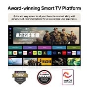 LG Smart TV LG UHD UT91 4K 98 pouces 2024, Vue latérale du téléviseur LG UHD, UT90, 98UT91006LA, thumbnail 4
