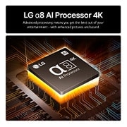 LG Smart TV LG UHD UT91 4K 98 pouces 2024, Gros plan sur le bord supérieur du téléviseur LG UHD, UT90, 98UT91006LA, thumbnail 7