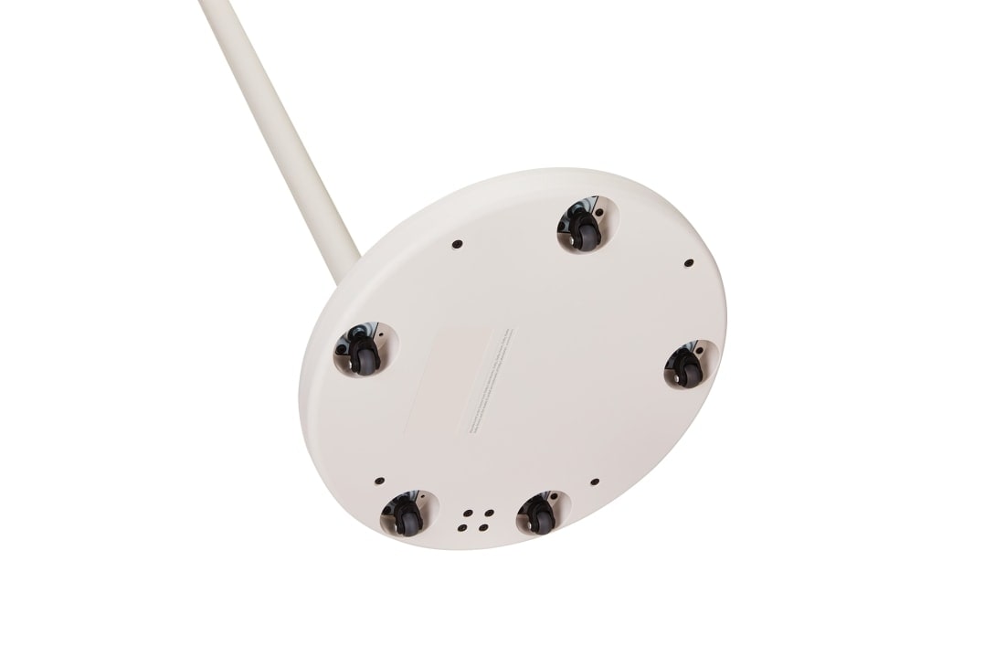 LG Écran tactile portable LG StanbyME 2 Super de 27 pouces, Bottom view of the LG StanbyME 2 stand. Wheels beneath the stand are visible. , 27LX6TDGA, thumbnail 15