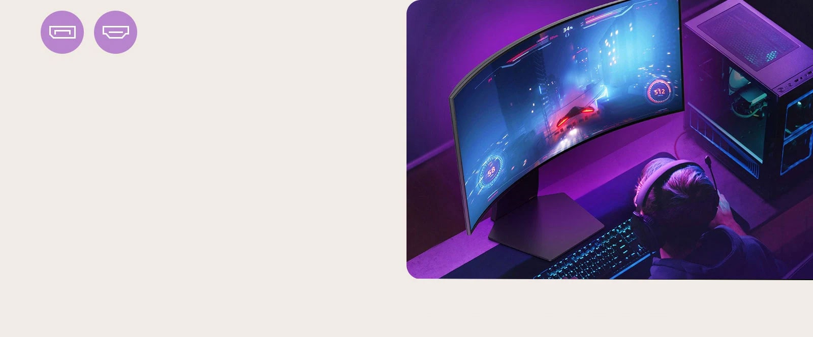 Les joueurs profitent d’un jeu avec une fréquence de rafraîchissement de 240 Hz prise en charge par DP 1.4 ou HDMI 2.1.