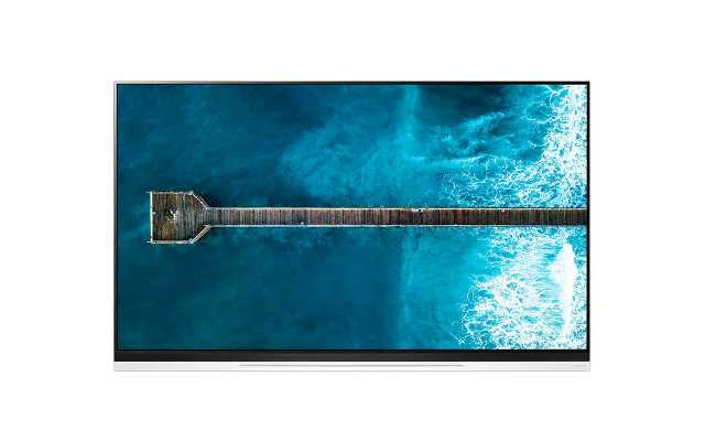 A front view of LG OLED E8 TV.