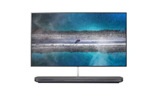 A front shot of LG SIGNATURE OLED 4K TV - W9