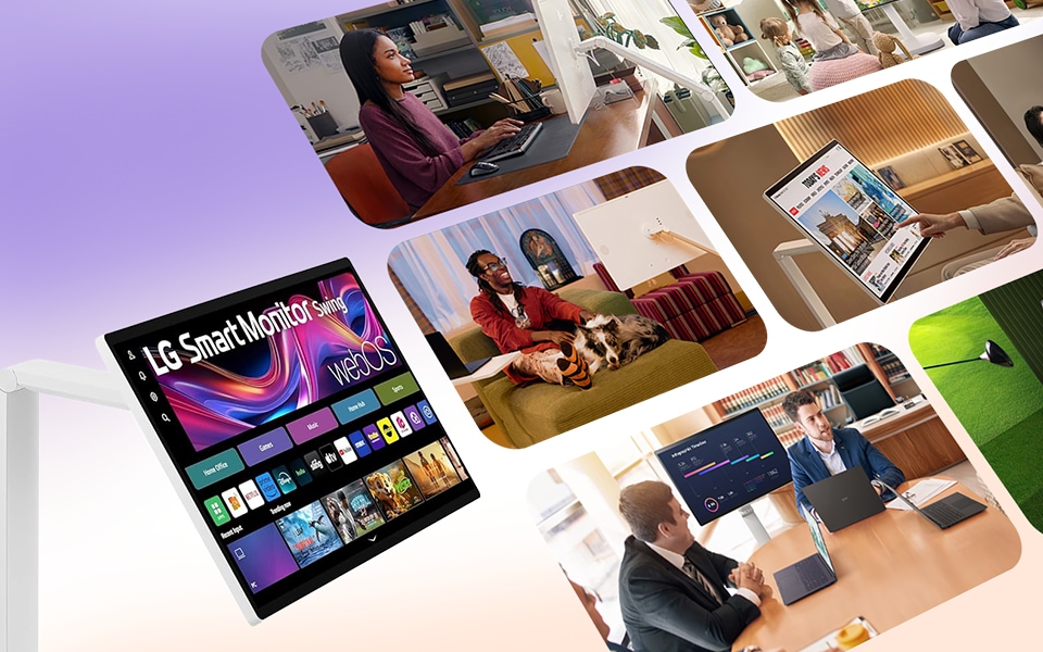 LG 360 monitor display views