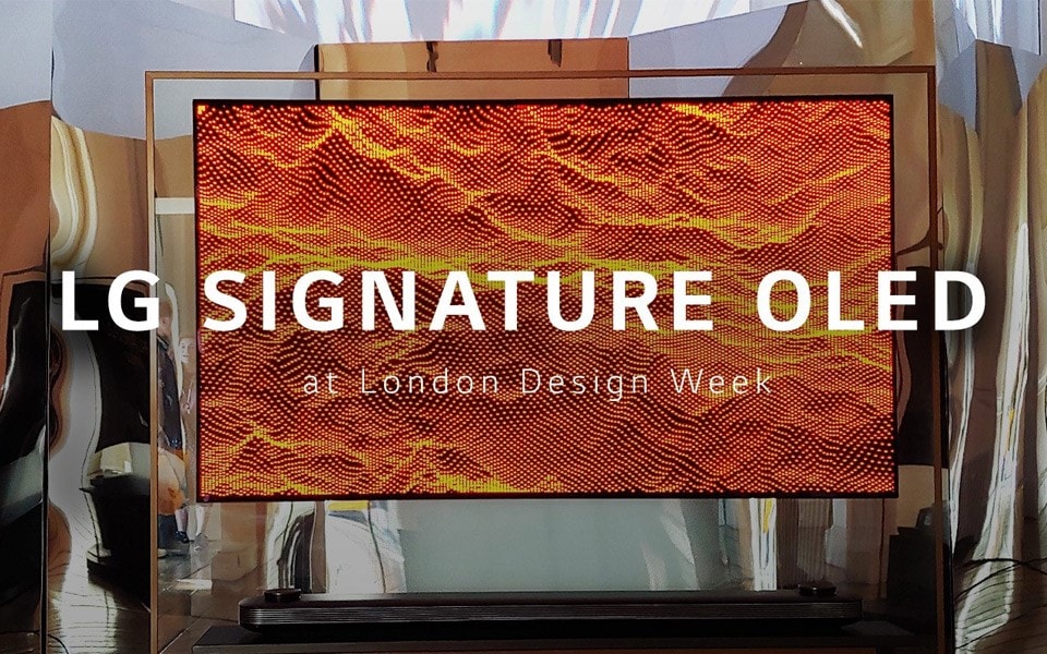 The LG SIGNATURE OLED TV W9 was a feature at London Design Week | More at LG MAGAZINE