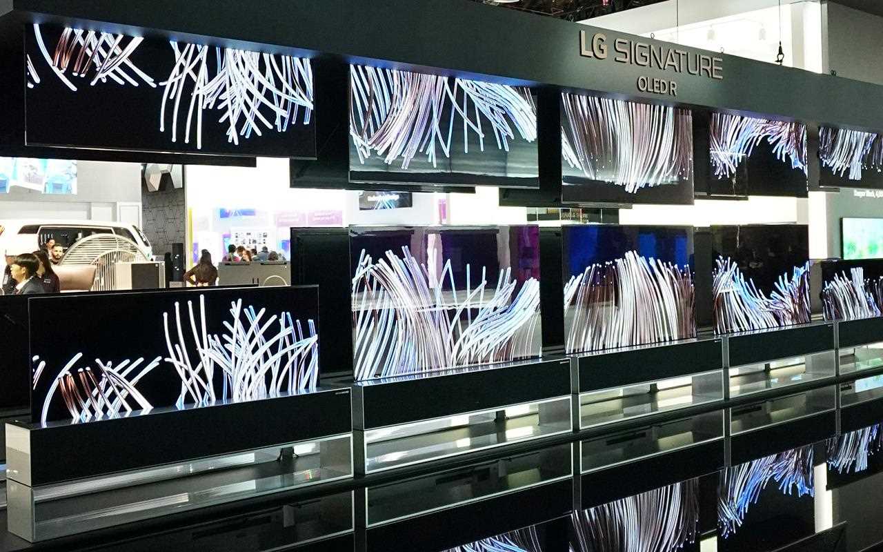 Le téléviseur enroulable LG SIGNATURE OLED a occupé le devant de la scène au CES 2019.