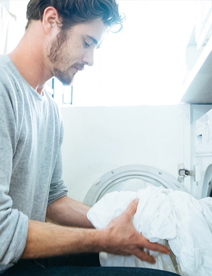 Les lave-linge LG équipés de la fonction Vapeur empêchent la formation de plis.