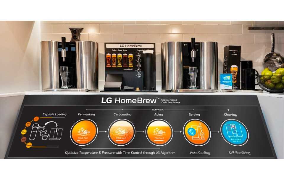 Le LG Home Brewpeut fabriquer de la bière pour vous, avec le goût et le style que vous désirez tout en constatant l’évolution sur votre smartphone | En savoir plus sur le LG MAGAZINE