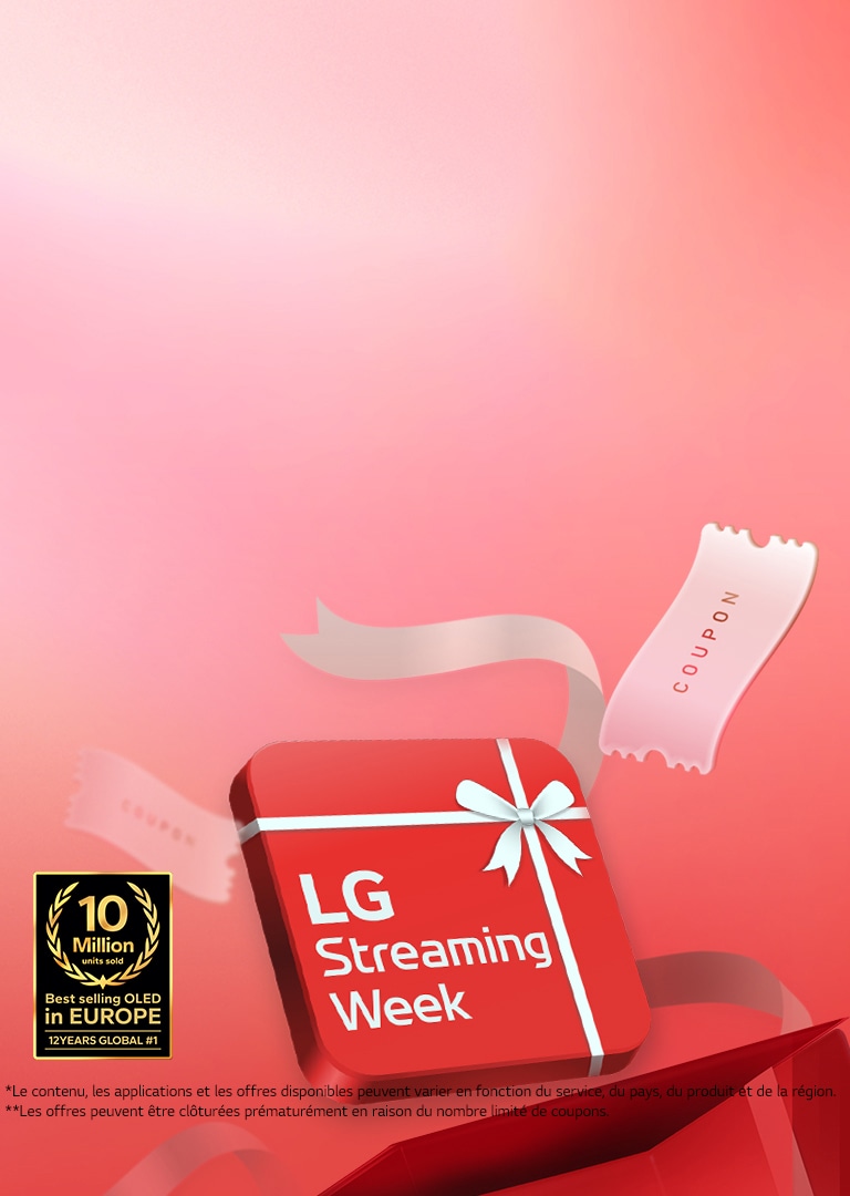 Une case rouge est placée dessus avec le texte « LG Streaming Week ».