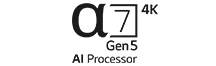 Logo du processeur IA 4K a7 de 5e génération