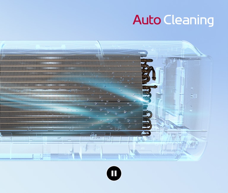 Топлообменникът се изсушава от вътрешната циркулация на въздуха.