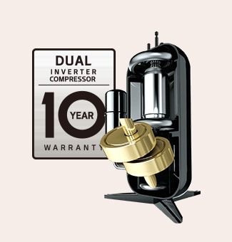 DUAL Inverter компресор с 10-годишна гаранция