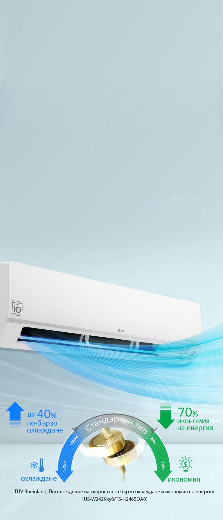 Бързо охлаждане и икономия на енергия<br>2