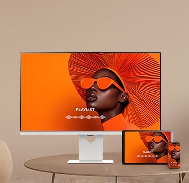 Fotografija koja prikazuje funkciju preslikavanja smart monitora.