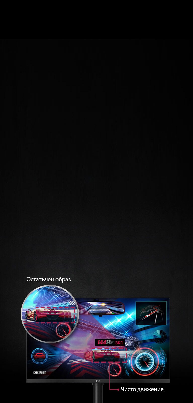 Игра без накъсване, 144 Hz скорост на опресняване4