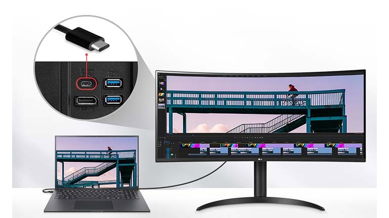 Лесно управление и свързване чрез USB Type-C™ портове.