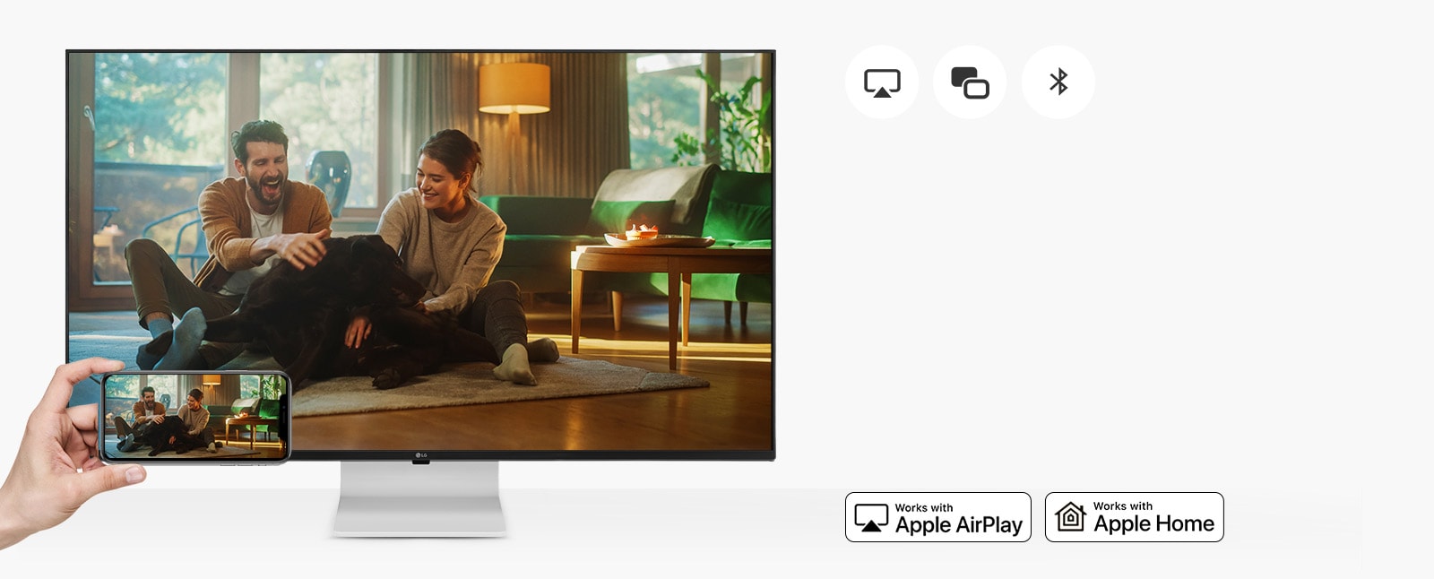 Споделяйте удобно екран и звук с Advanced Wireless Connection.