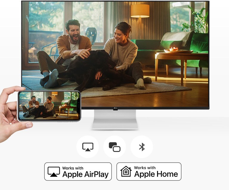 Споделяйте удобно екран и звук с Advanced Wireless Connection.