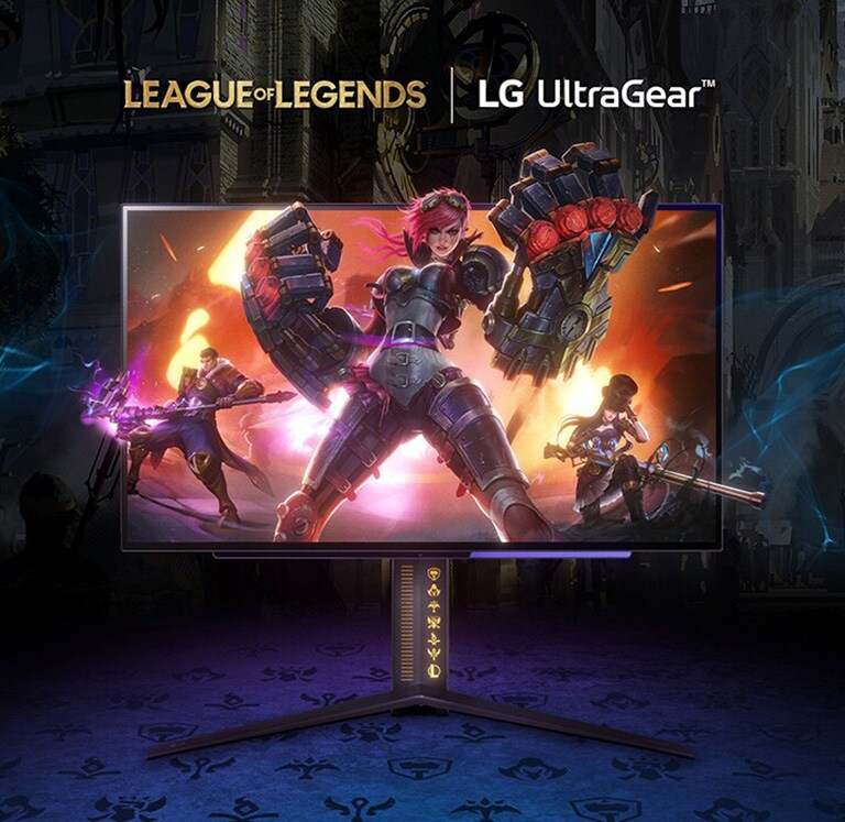 Монитор за игри UltraGear™ OLED League of Legends Edition.