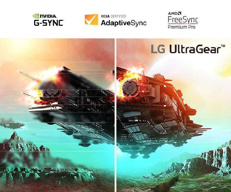 Това е изображение на космически кораб. Половината изображение е разпокъсано и прекъсва в сравнение с другата част.