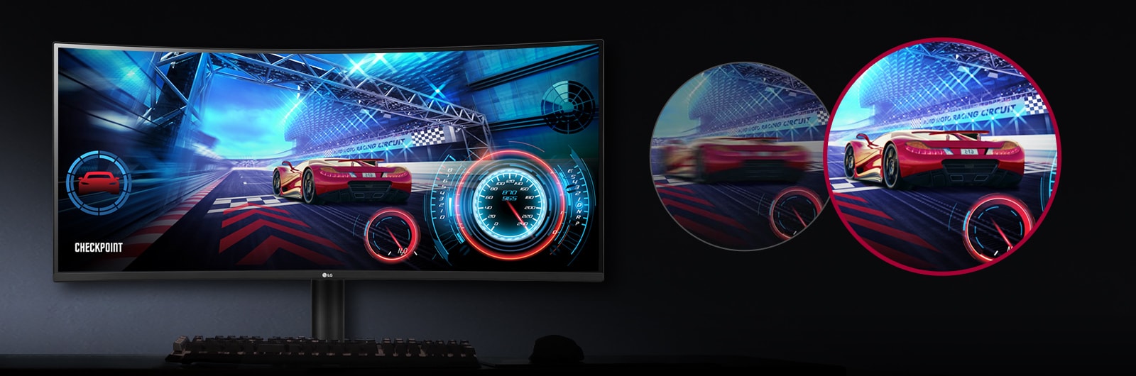 Плавно движение при игра с честота на опресняване 160 Hz в сравнение с честота на опресняване 60 Hz.