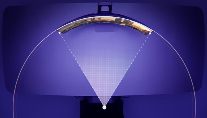 Видеоклип, представящ оптималния извит OLED геймърски монитор 800R, идеален за потапяне в игрите.