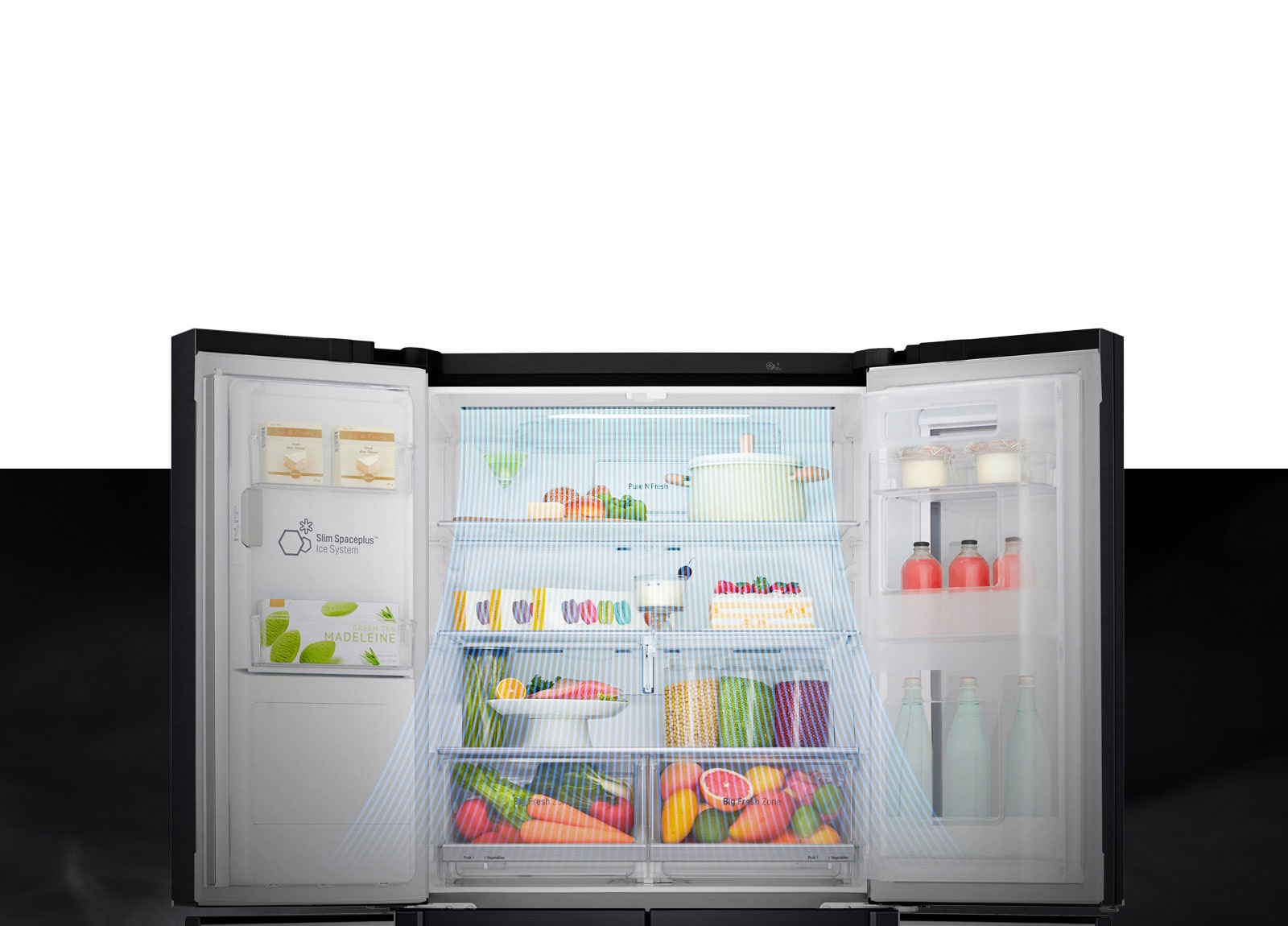 Бързо охлаждане на продукти, поставени на вратата1