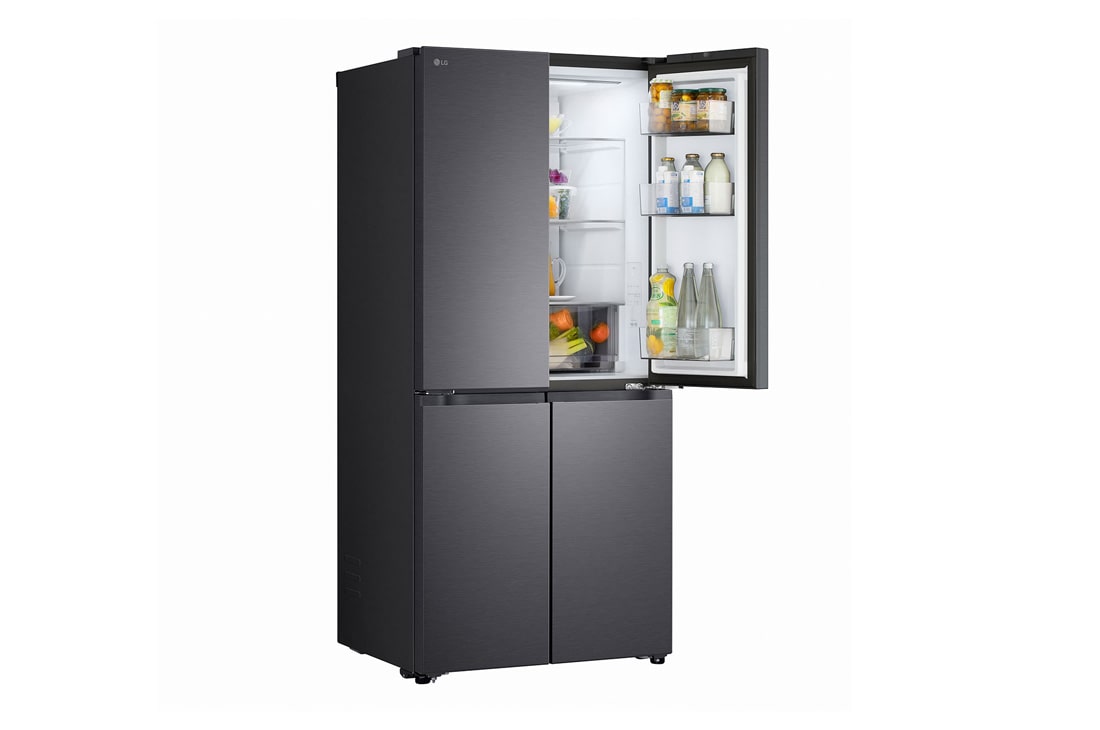 LG Multi-Door хладилник, DoorCooling+™ и ThinQ™ технология, 580L капацитет, Хладилник LG - пресни храни вътре, прецизно охлаждане и балансирана свежест, GMBS30SDEP, thumbnail 4