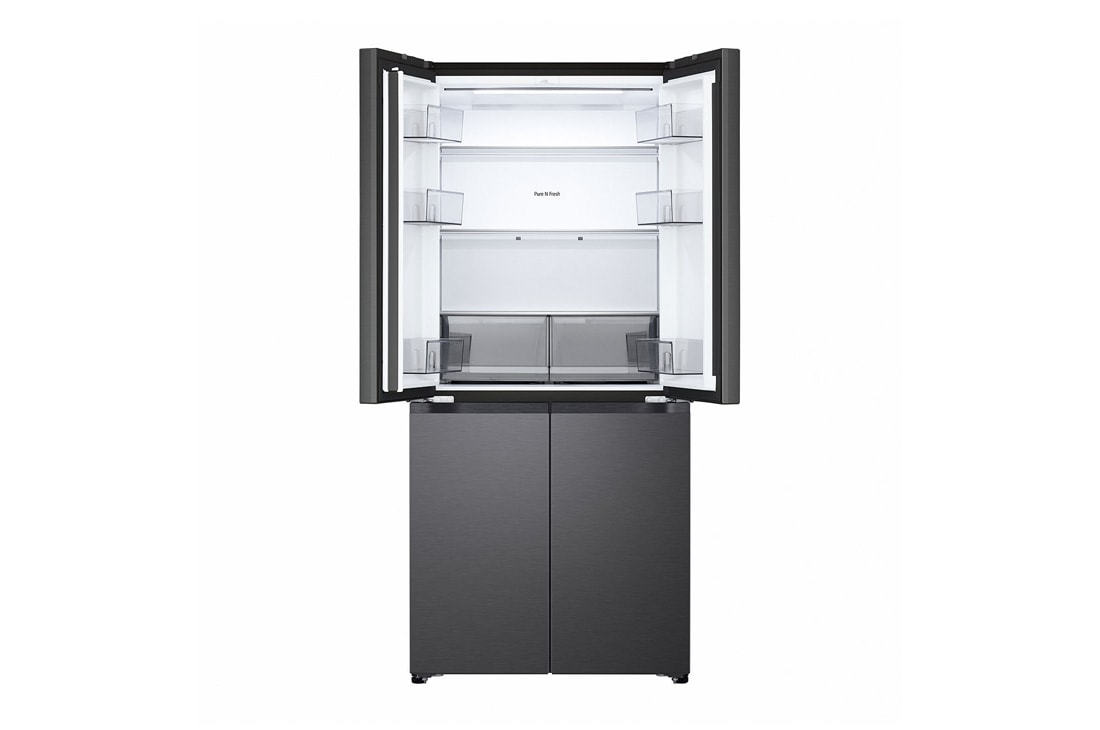 LG Multi-Door хладилник, DoorCooling+™ и ThinQ™ технология, 580L капацитет, Хладилник LG - изглед на вътрешността, GMBS30SDEP, thumbnail 6